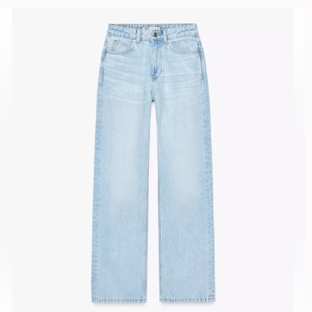 *NWT* Zara High-Waist Full Length Z1975 Straight Leg Jeans